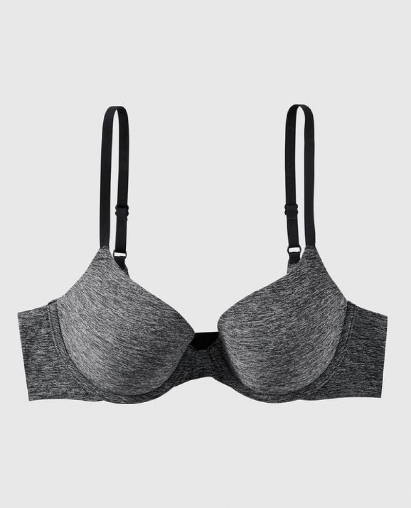 Women\'s La Senza Lightly Lined Demi Bras Black | jJLsrli6