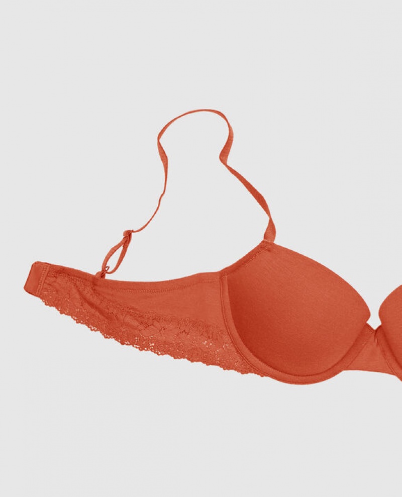 Women's La Senza Lightly Lined Demi Bras Terra Cotta | n5ivts0w