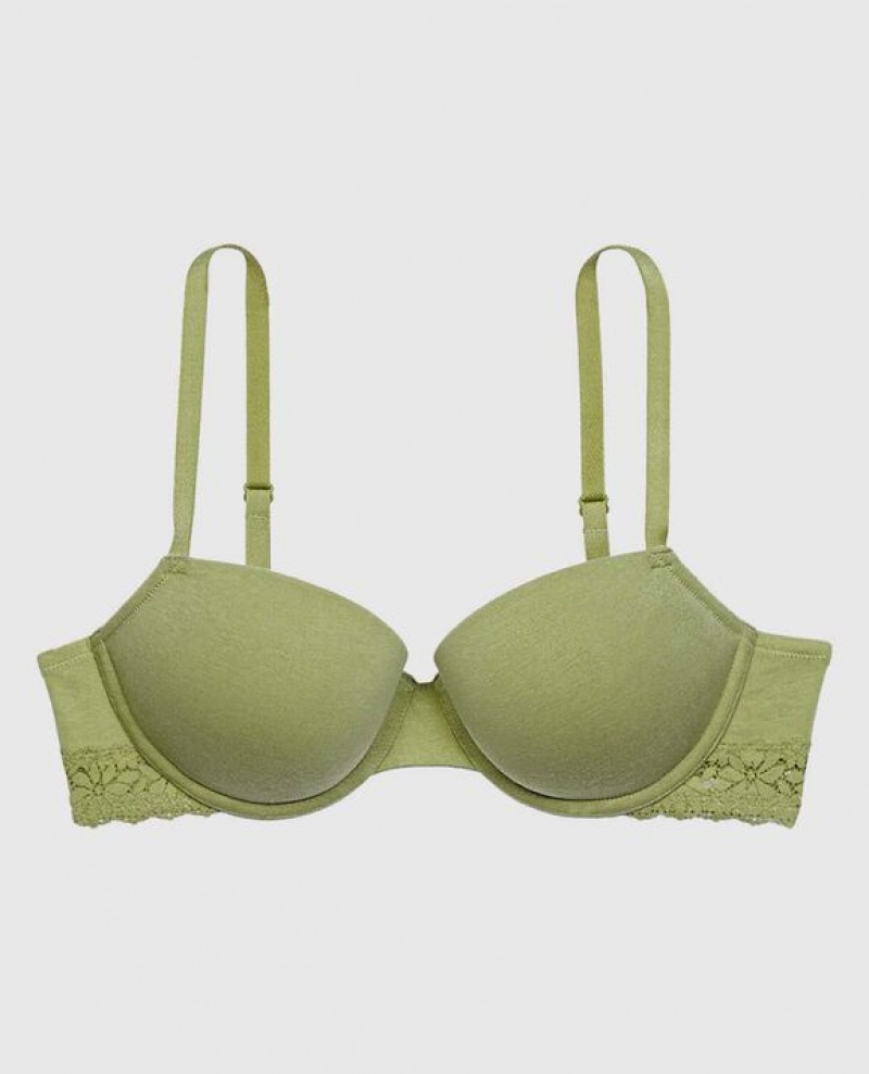 Women\'s La Senza Lightly Lined Demi Bras Fern | XRaimYfL