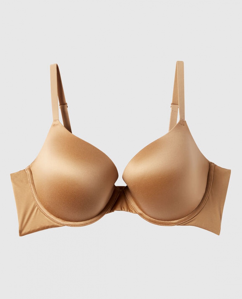 Women's La Senza Lightly Lined Demi Bras Pecan | zOXBvCFg