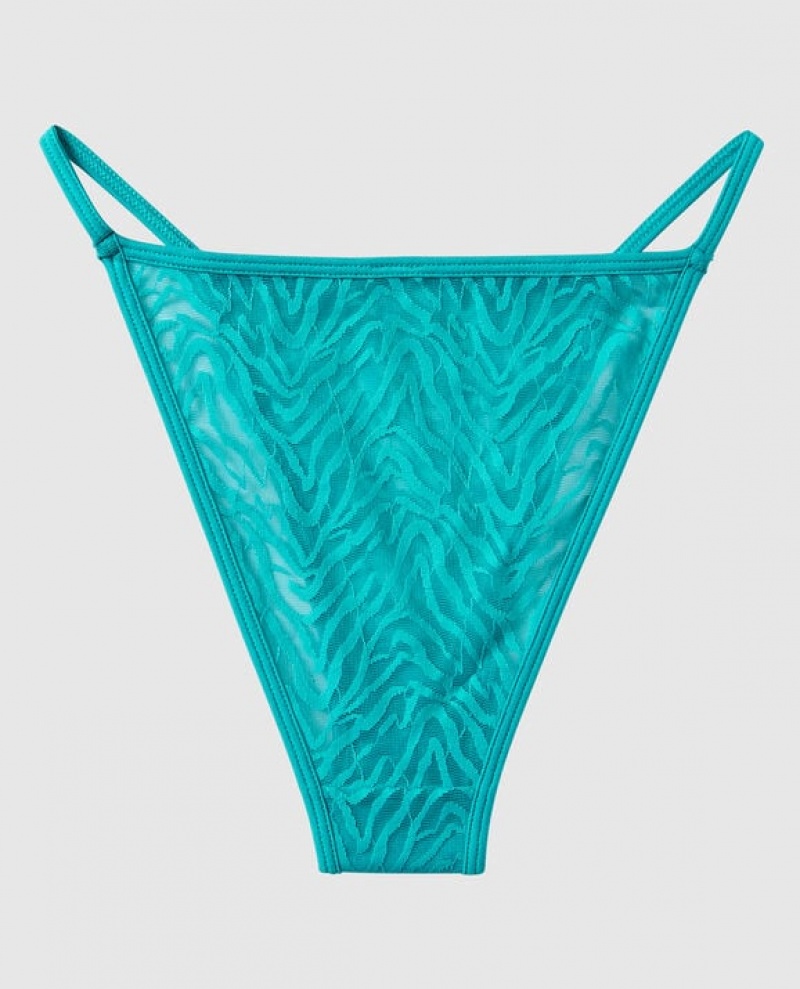 Women's La Senza Mini Cheeky Panty Underwear Turquoise | 4fGUduks