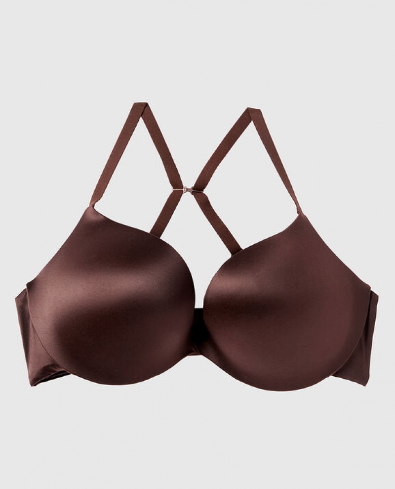 Women's La Senza Push Up Bras Beige | mqAZTTqE