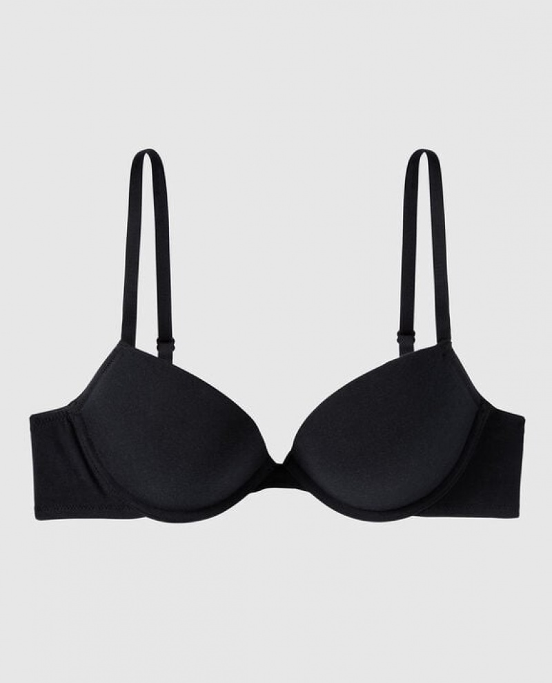 Women\'s La Senza Push Up Bras Black | Q2rrS9s7