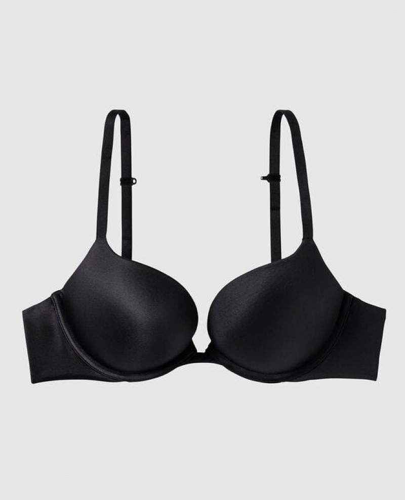 Women\'s La Senza Push Up Bras Black | rP9anY4m