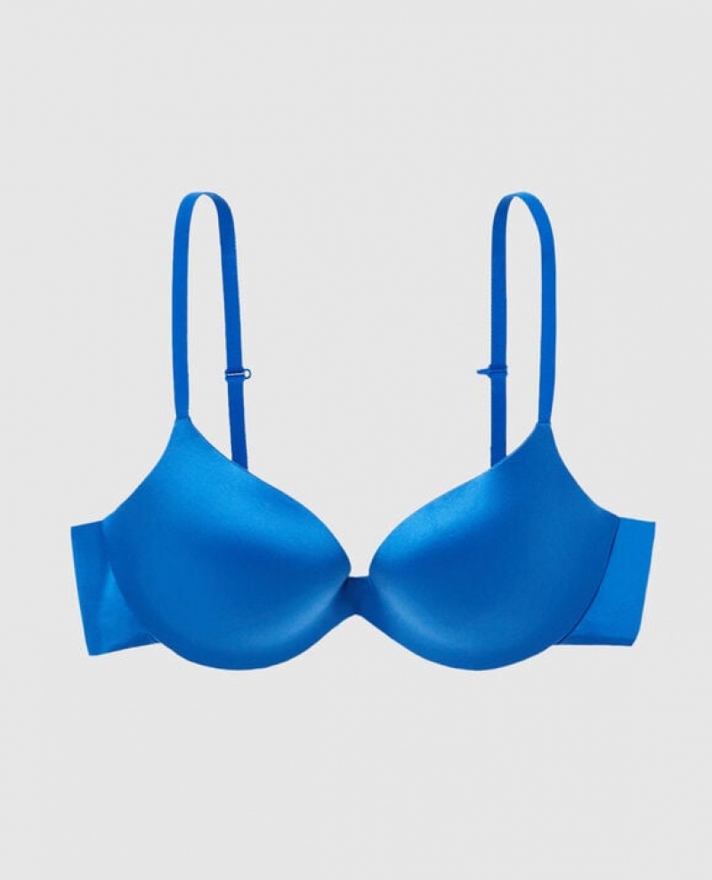 Women\'s La Senza Push Up Bras Deep Blue | HFnBuKx0