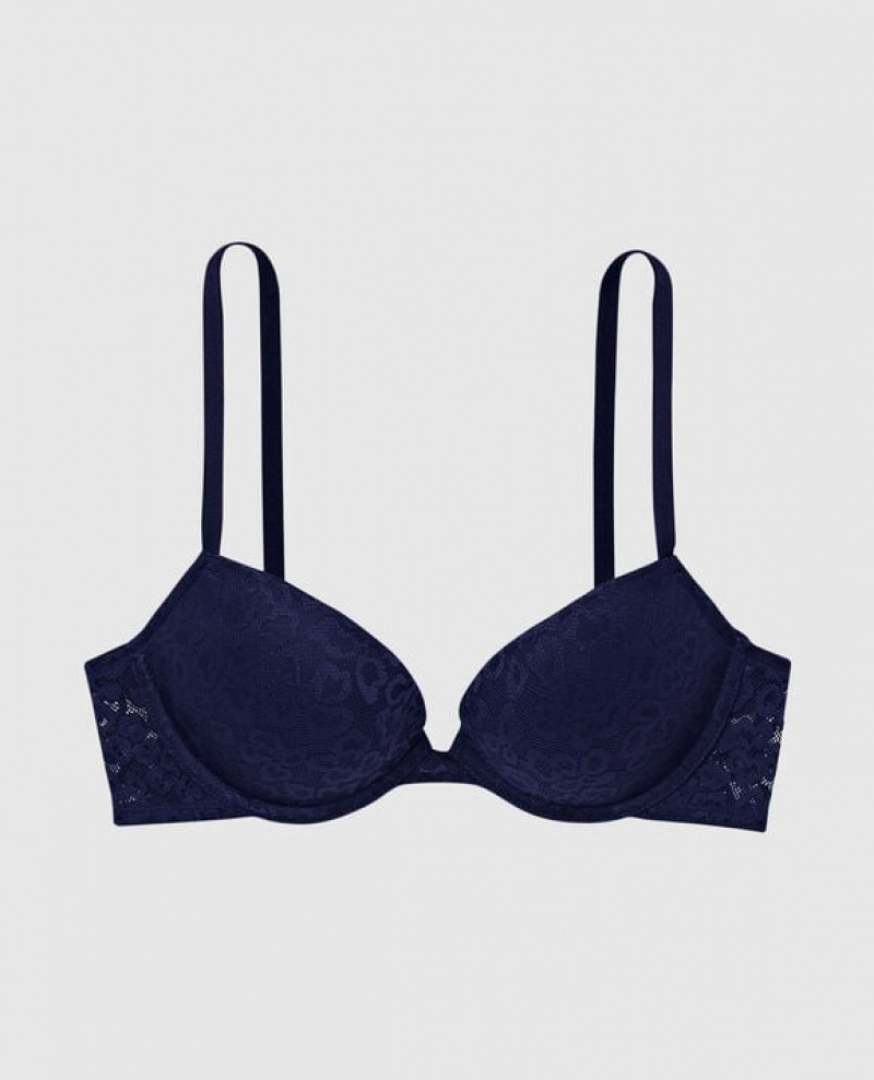 Women\'s La Senza Push Up Bras Ocean Cavern | BehIkjQ6