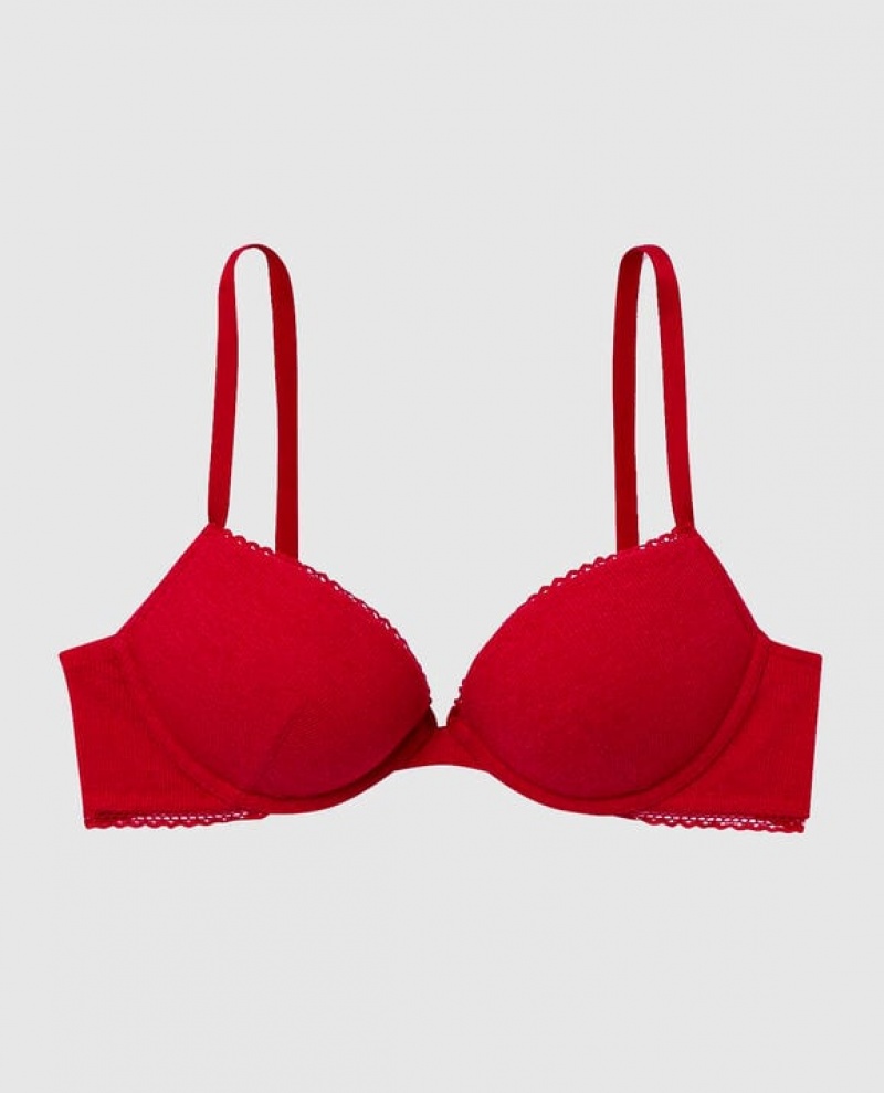 Women\'s La Senza Push Up Bras Red | C7ynSGWD