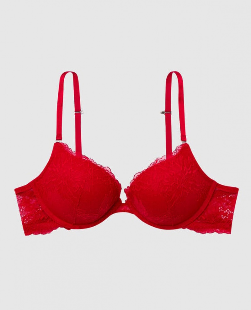 Women\'s La Senza Push Up Bras Red | kdrWnD3J