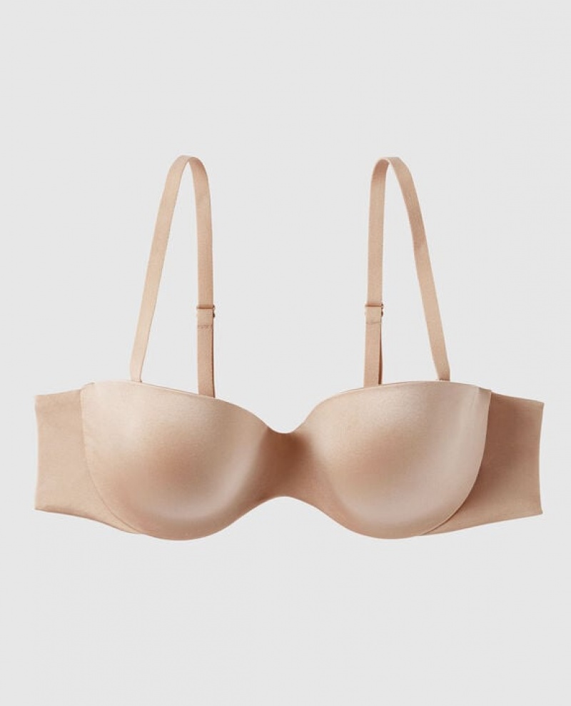 Women's La Senza Strapless Lightly Lined Bras Rosetan | TruQwCsn