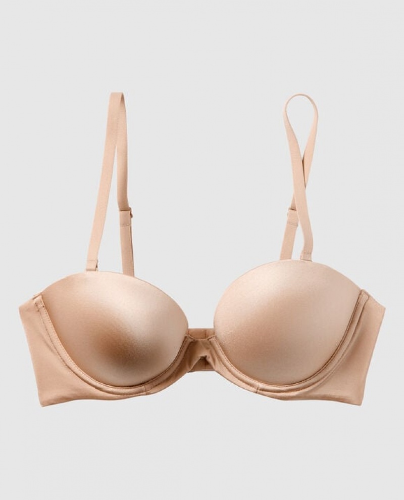 Women's La Senza Strapless Push Up Bras Rosetan | I0tcoS9h