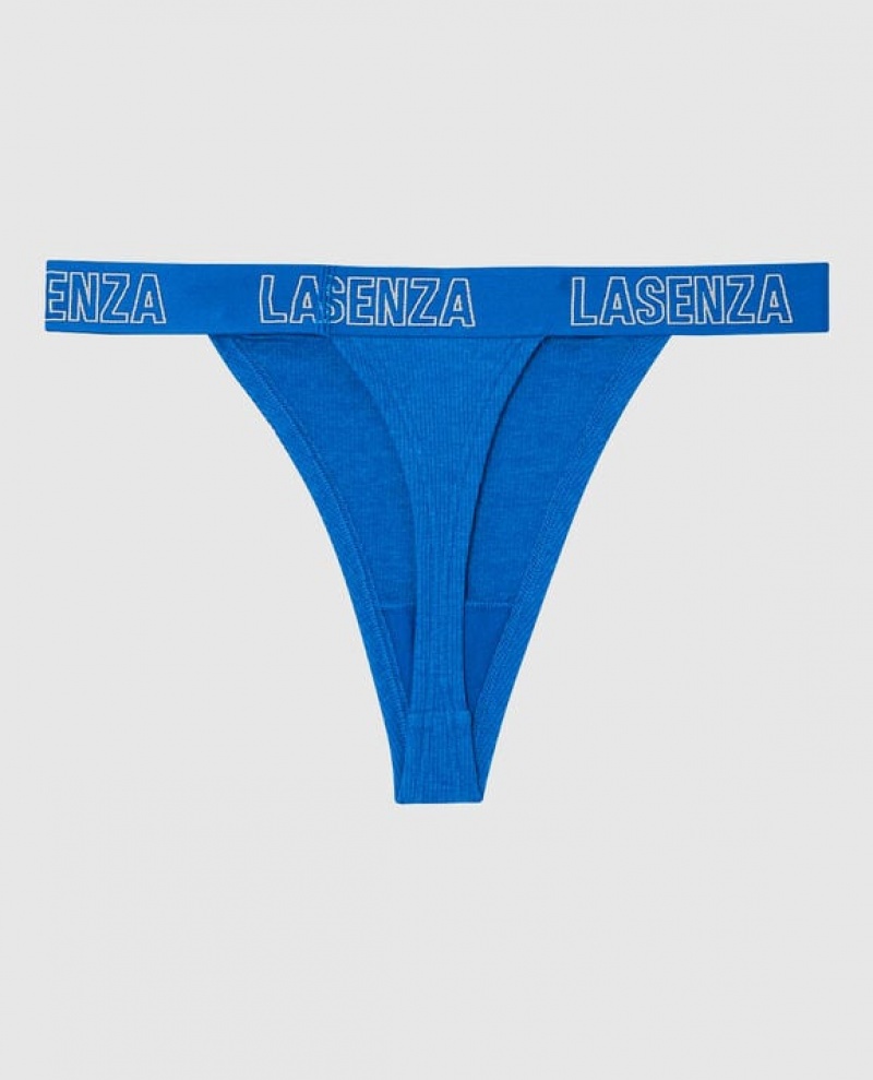 Women's La Senza Thong Panty Underwear Deep Blue | 367Qxq8q