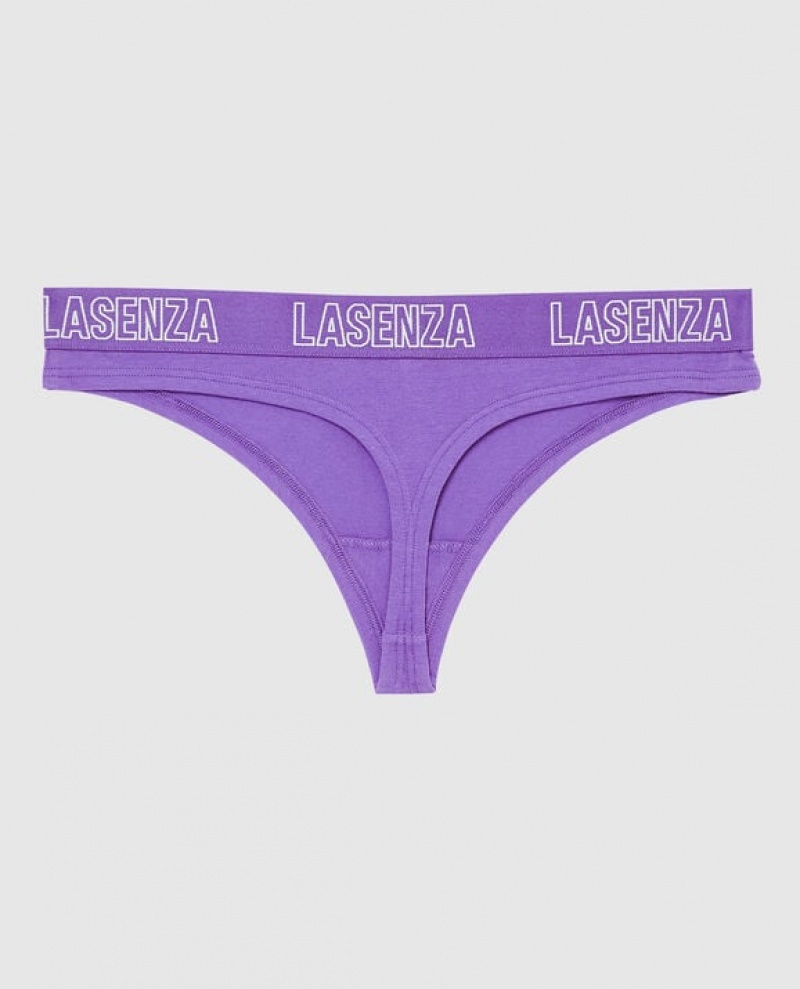 Women's La Senza Thong Panty Underwear Flower | 3JJJdHnt