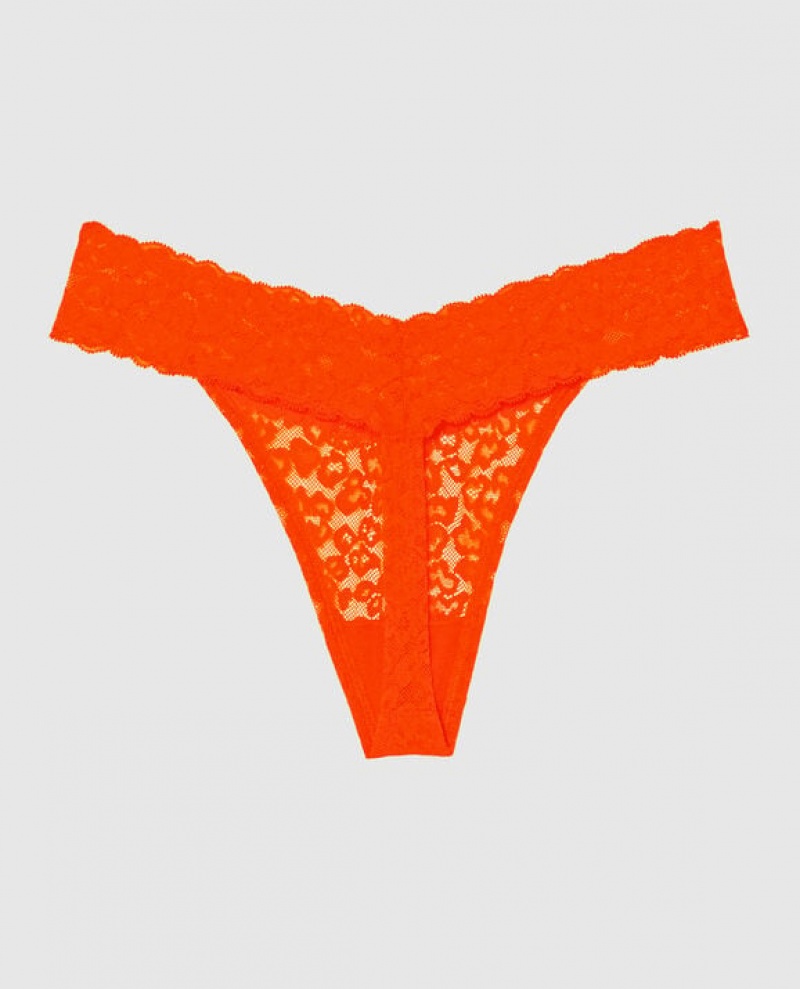 Women's La Senza Thong Panty Underwear Hot Glow | djGHvvQv