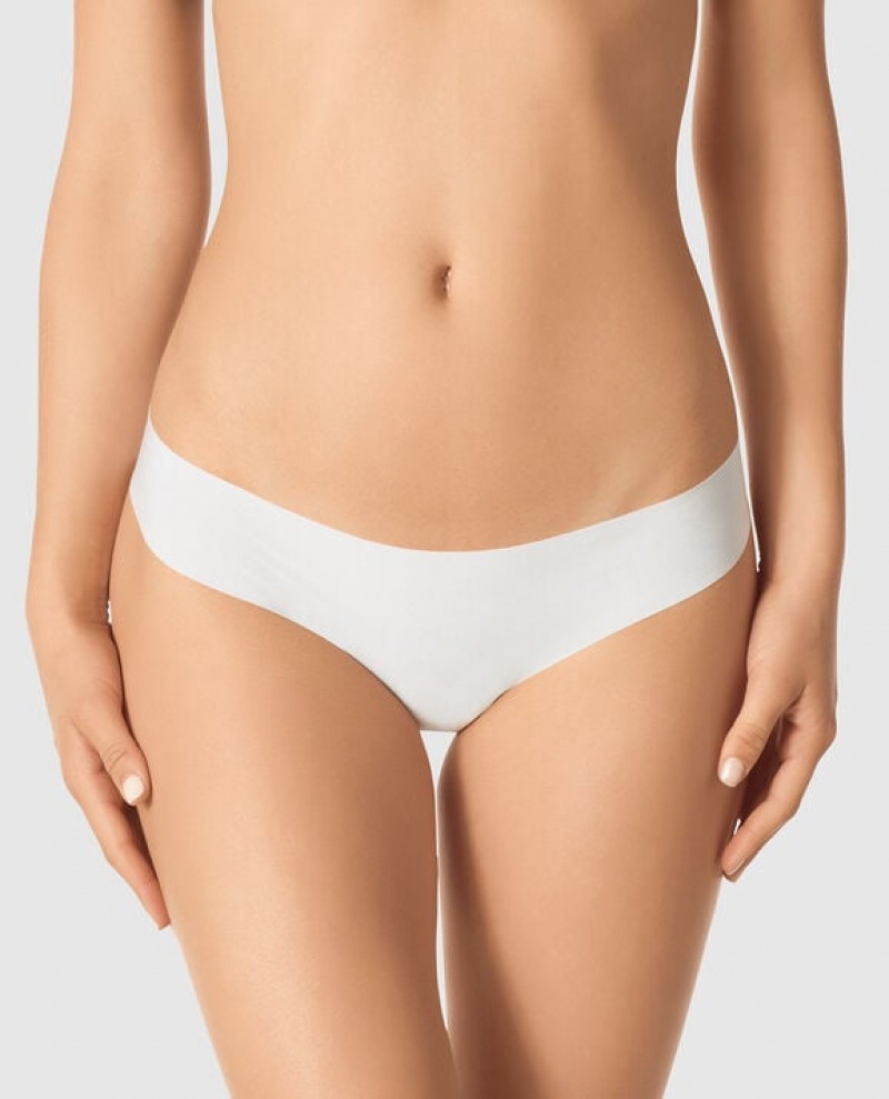 Women's La Senza Thong Panty Underwear White | nocvYatS