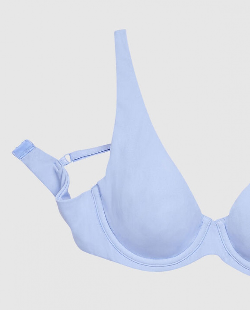 Women's La Senza Unlined Microfiber Bras Blue | ekUJX0Qz