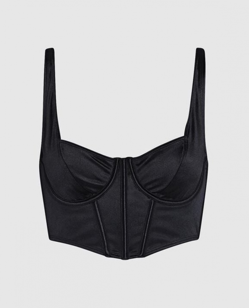 Women\'s La Senza Unlined Top Bras Black | pfDlkH8S